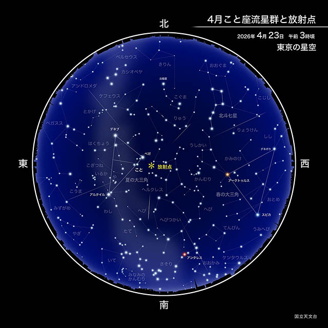今年は観測条件よし！2026年「4月こと座流星群」がやってくる