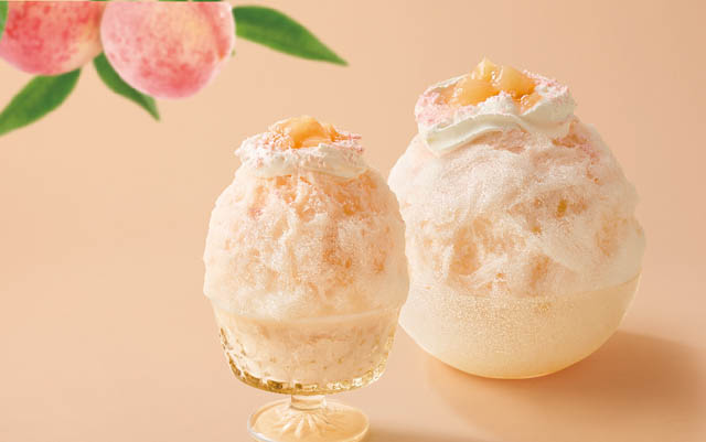 和カフェTsumugi 福岡天神店「天然水の削り氷　白桃みるく」発売へ